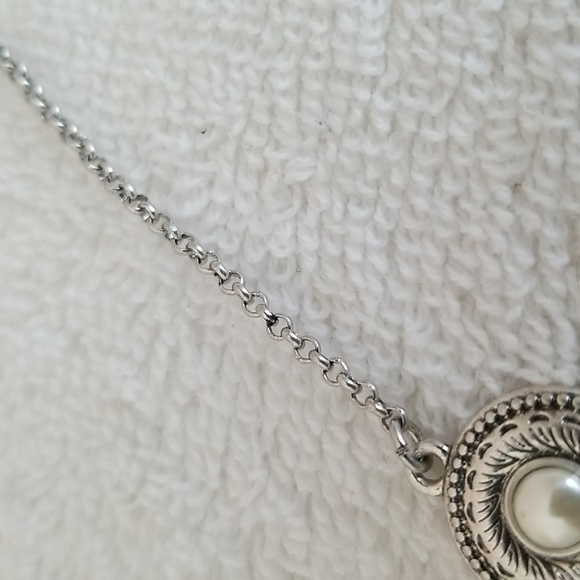 New Lucky Brand Faux Pearl Collar Necklace - Picture 6 of 7